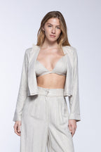 Top Bralette - Strass Beige