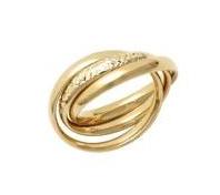 “Perfect Connection” Ring 375/1000 Yellow Gold