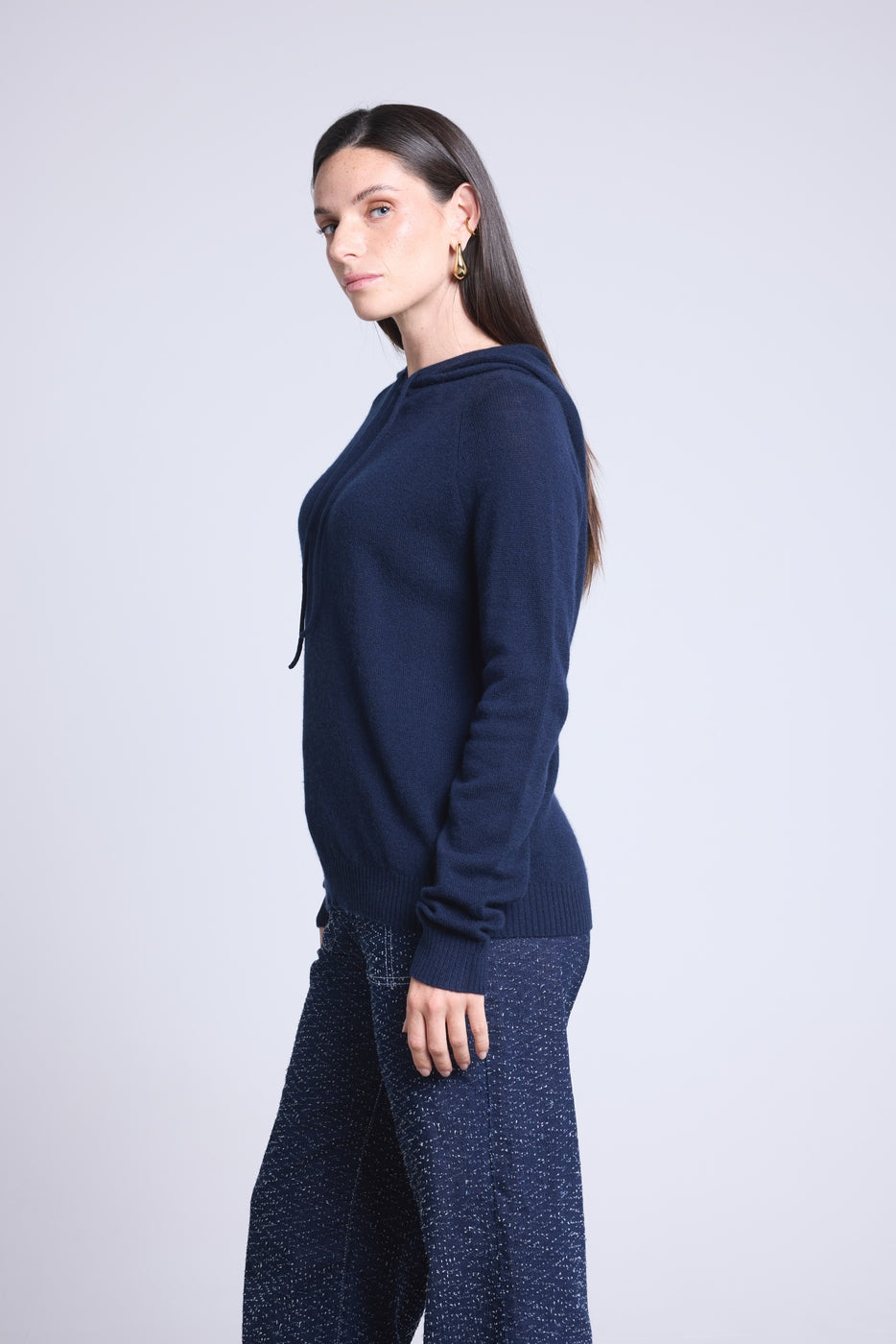 Sudadera con capucha Brigitte - Azul Marino - Mujer