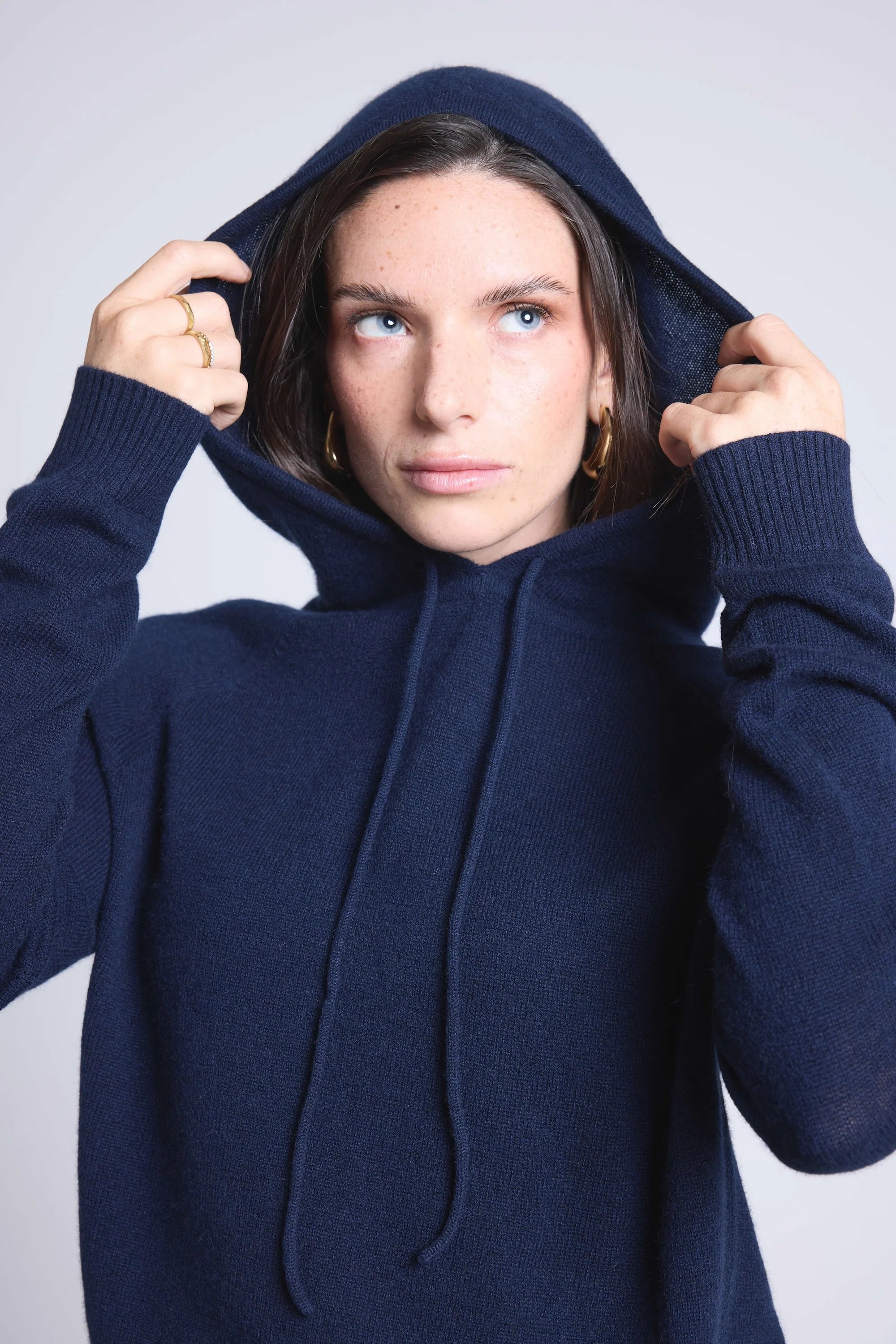 Sudadera con capucha Brigitte - Azul Marino - Mujer