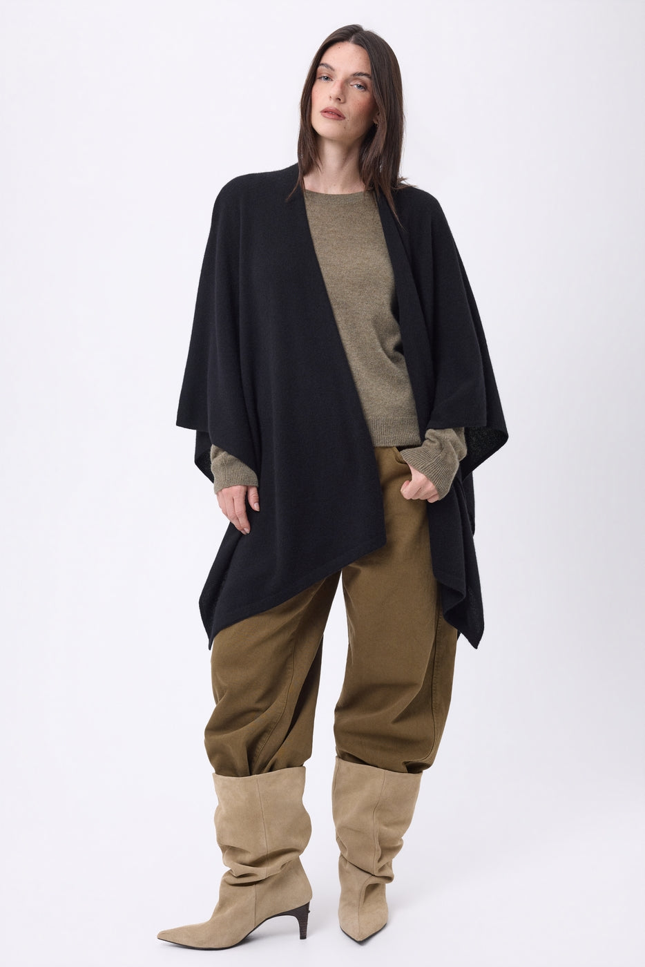 Poncho Brise - Noir - Femme