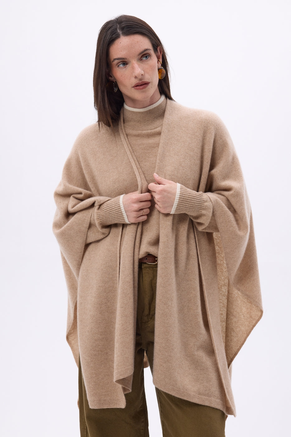 Poncho Brise - Beige Creme - Femme