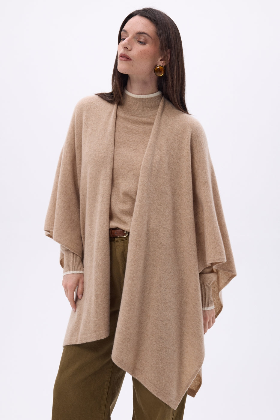 Poncho Brise - Beige Creme - Femme