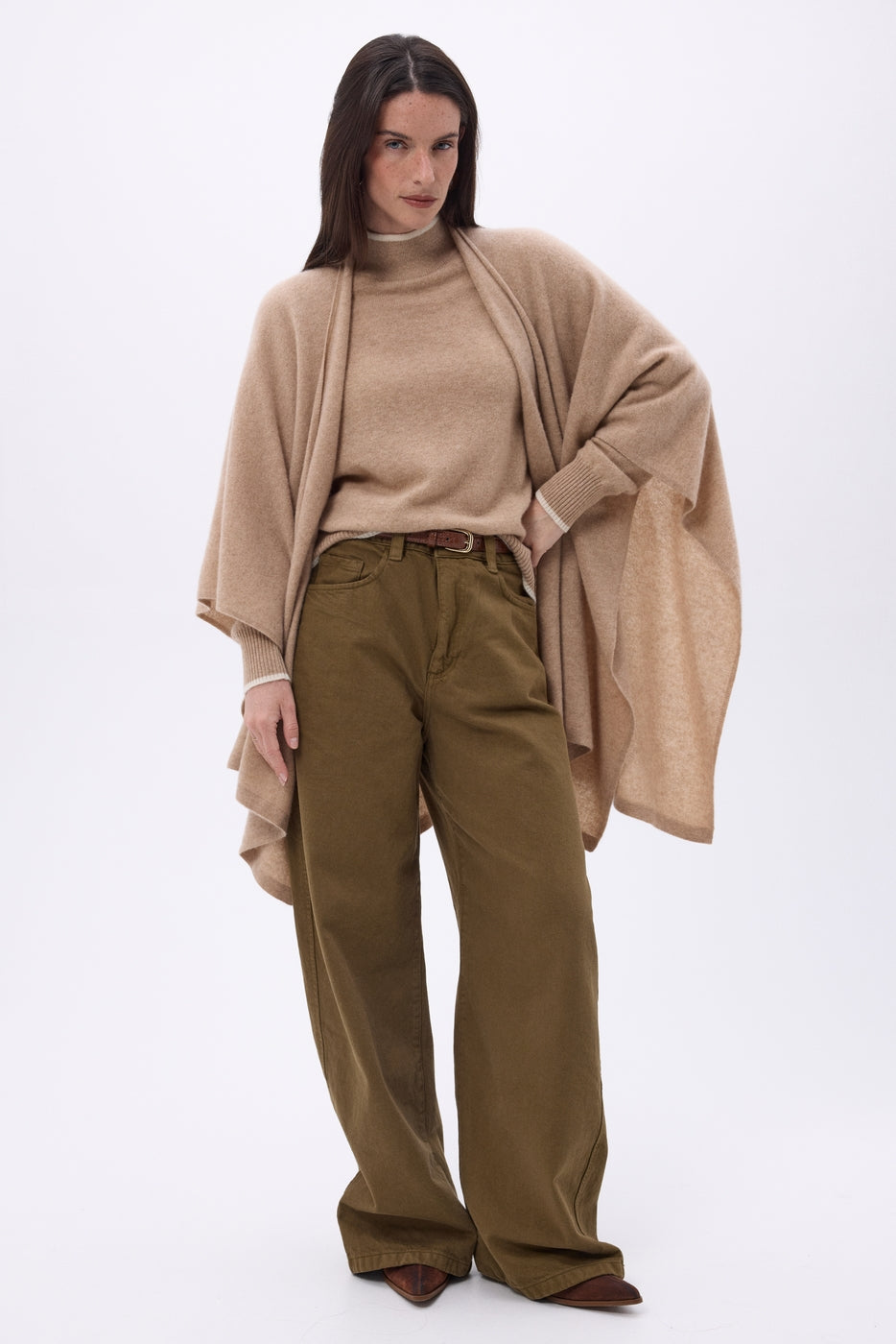 Poncho Brise - Beige Creme - Femme
