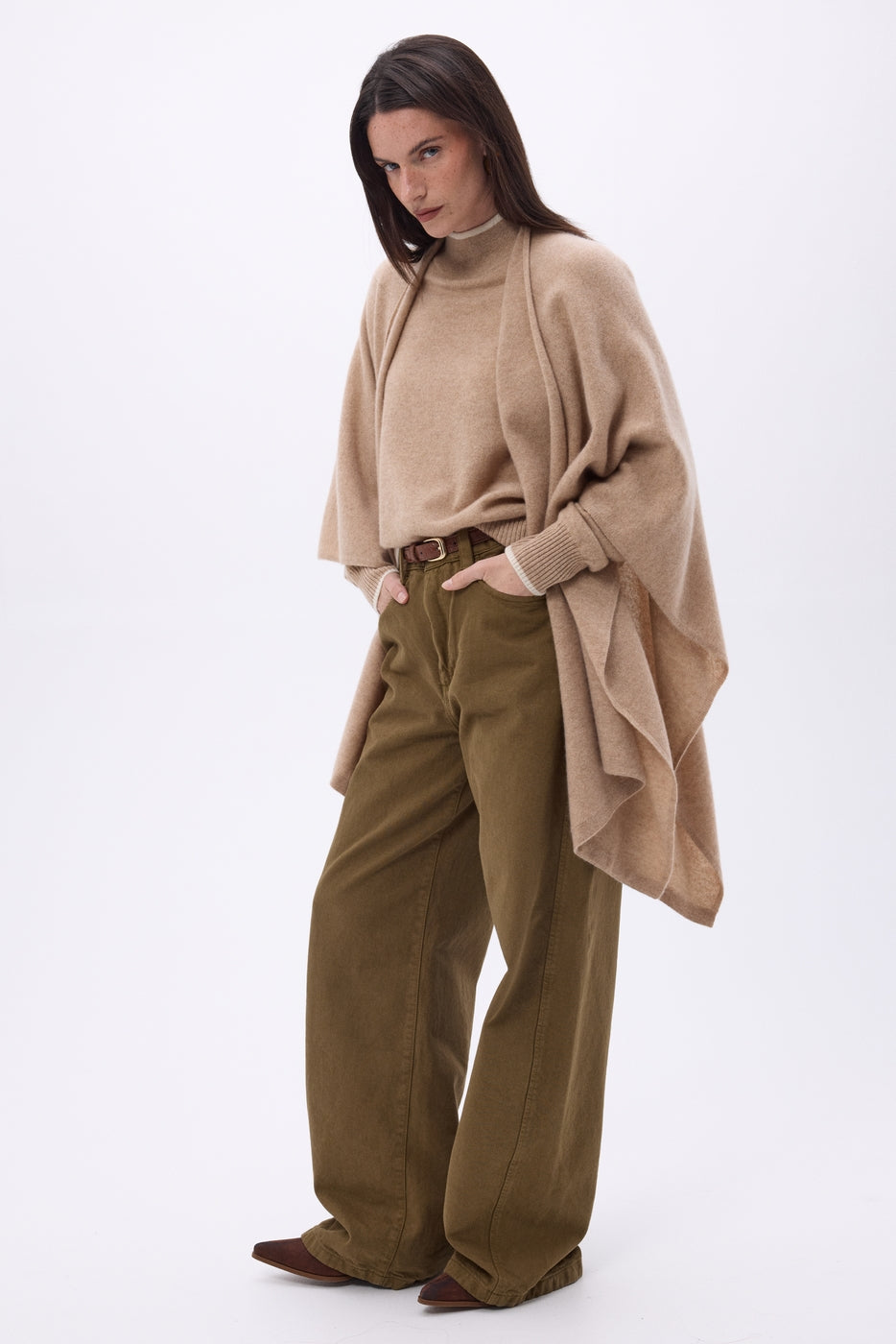 Poncho Brise - Beige Creme - Femme