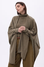 Poncho Brise - Khaki Chine - Femme