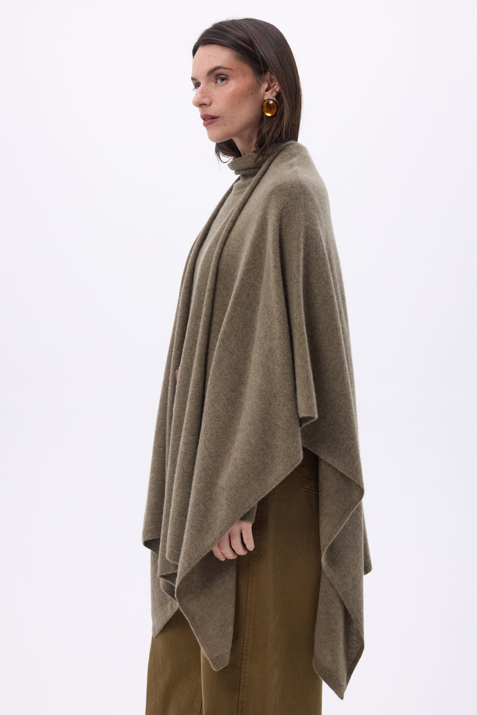 Poncho Brise - Khaki Chine - Femme