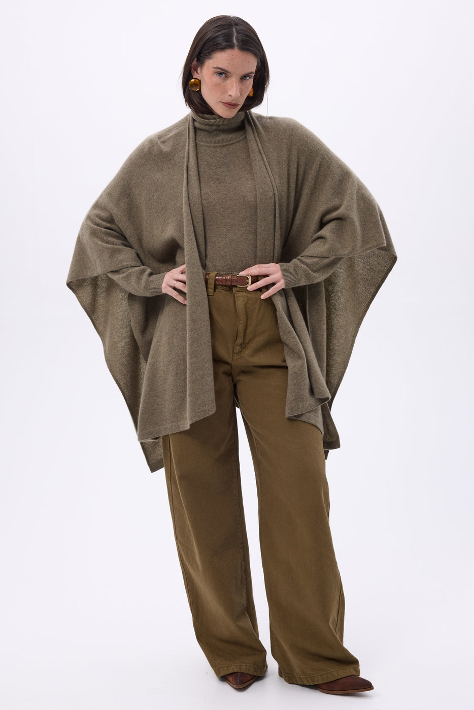 Poncho Brise - Khaki Chine - Femme