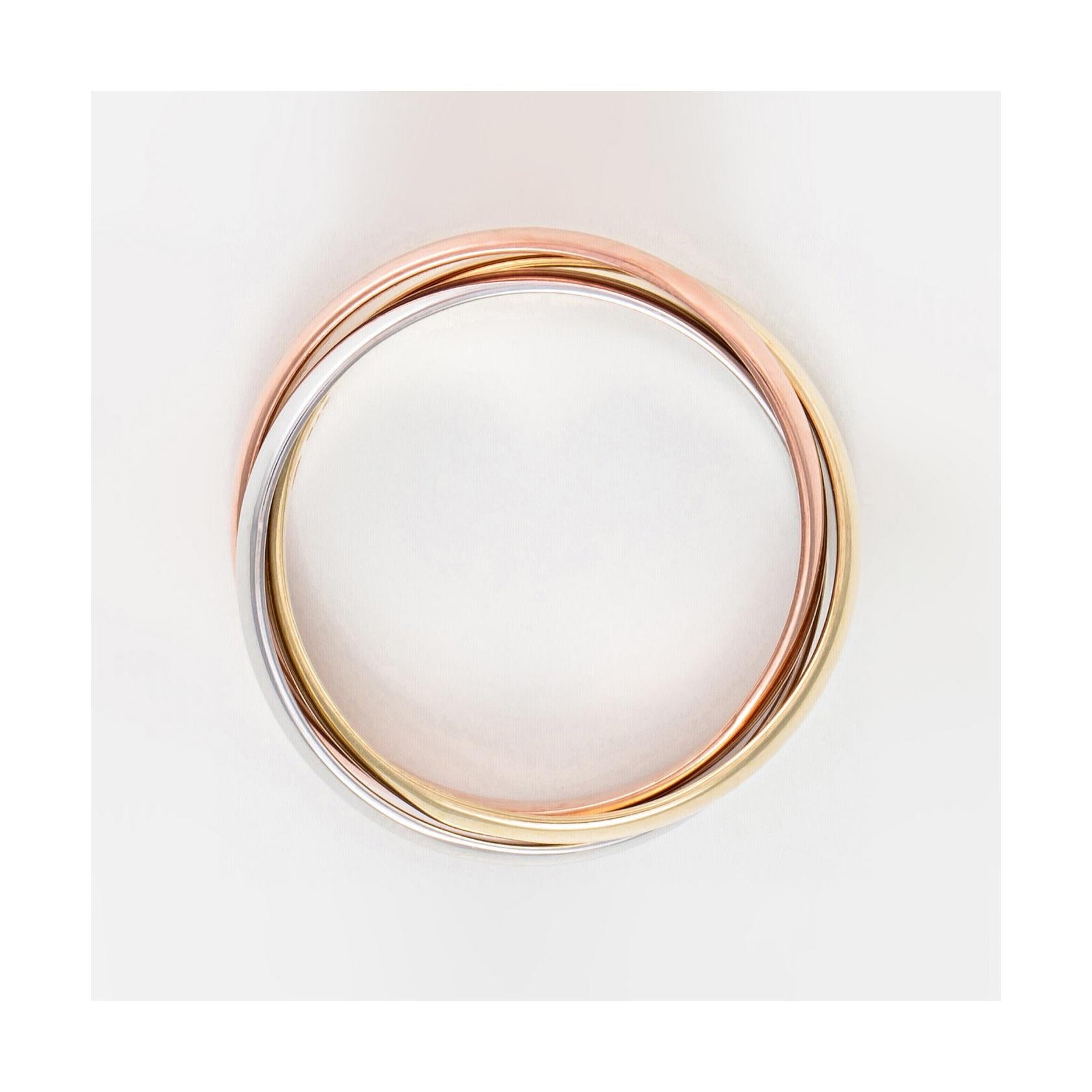 Anillo "Tri Gold" Oro Tricolor 375/1000 - Oro Tricolor 375/1000