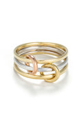 Bague "Meteor" Or Tricolore 375/1000