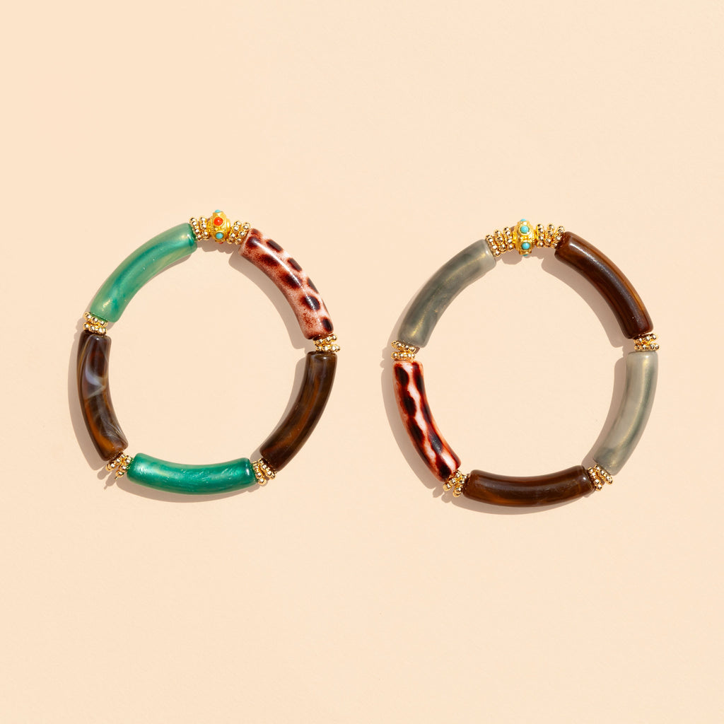 Bracelet Juhu - Brown Turquoise