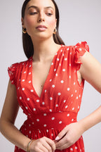 Long Dress - Bruna - Red