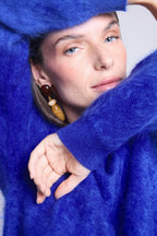 Jersey oversize de cachemira cepillada Brushy - Azul rey - Mujer