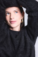Jersey Oversize Cachemire Cepillado Brushy - Negro - Mujer