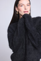Jersey Oversize Cachemire Cepillado Brushy - Negro - Mujer