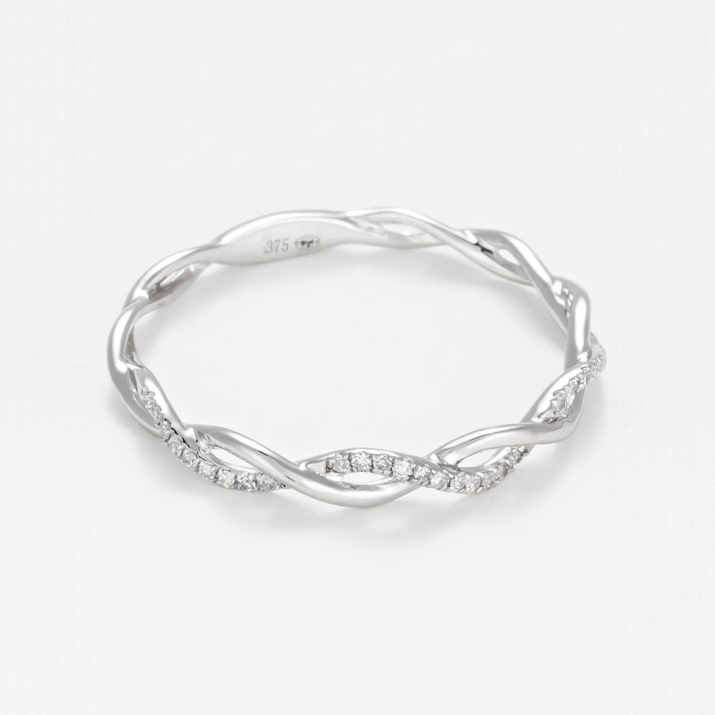 Bague "Entortillement" Diamant 0,06Cts/29