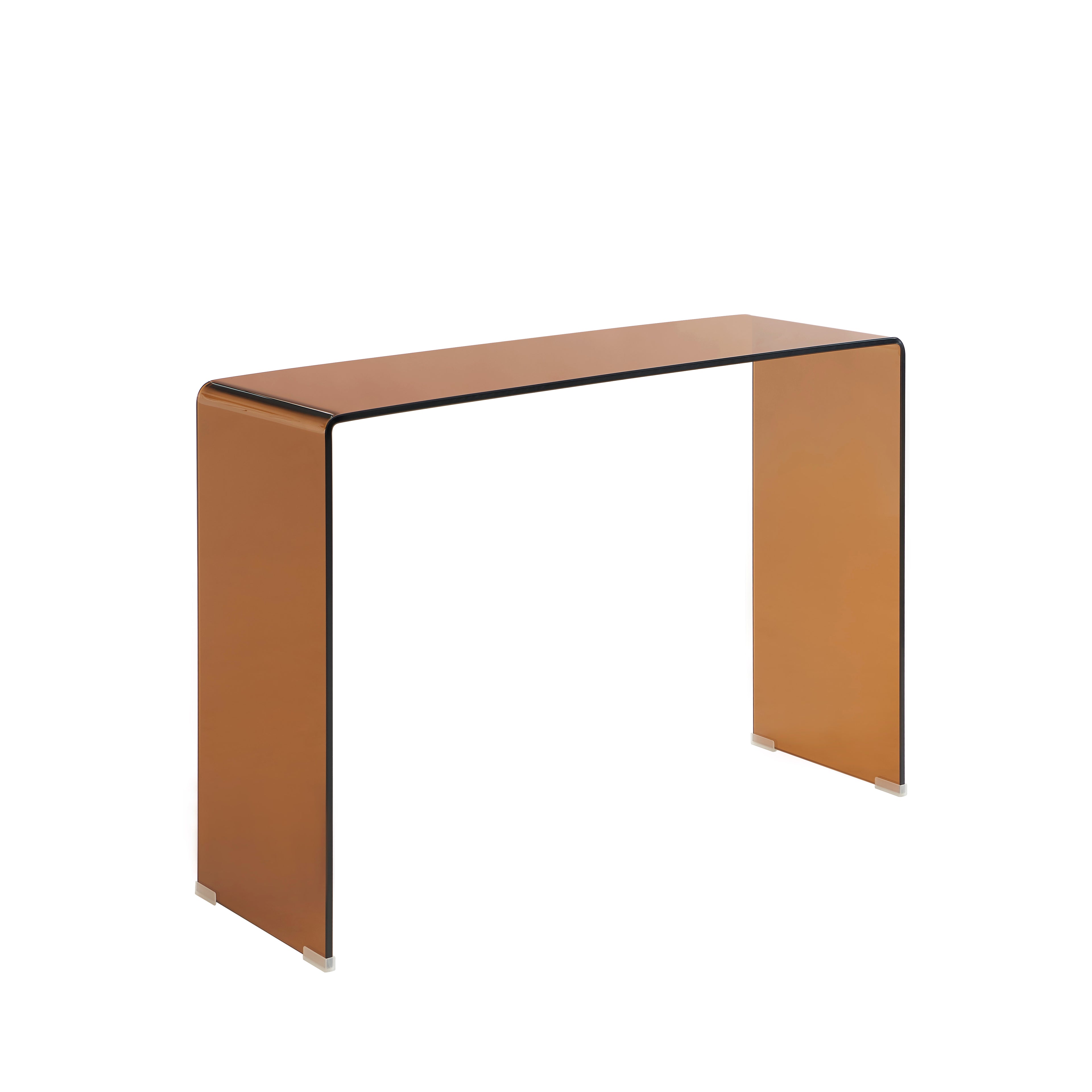 Ginza - Console - Tempered Glass - Amber