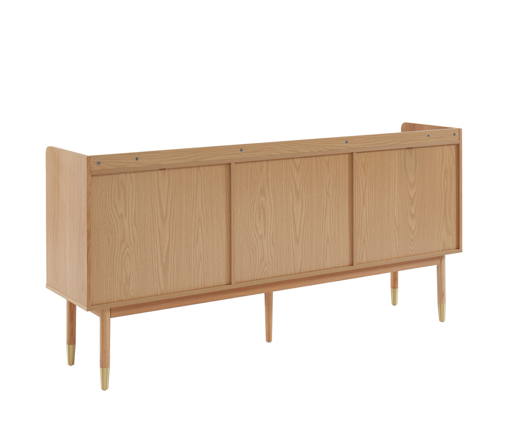 Leon - Sideboard - Oak And Rattan Caning