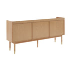 Leon - Sideboard - Oak And Rattan Caning