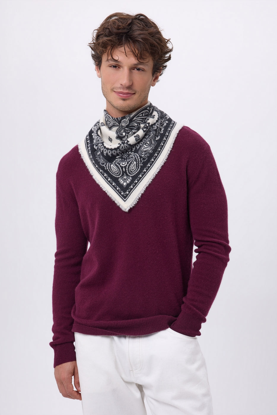 Small Butterfly Bandana - Black - Men