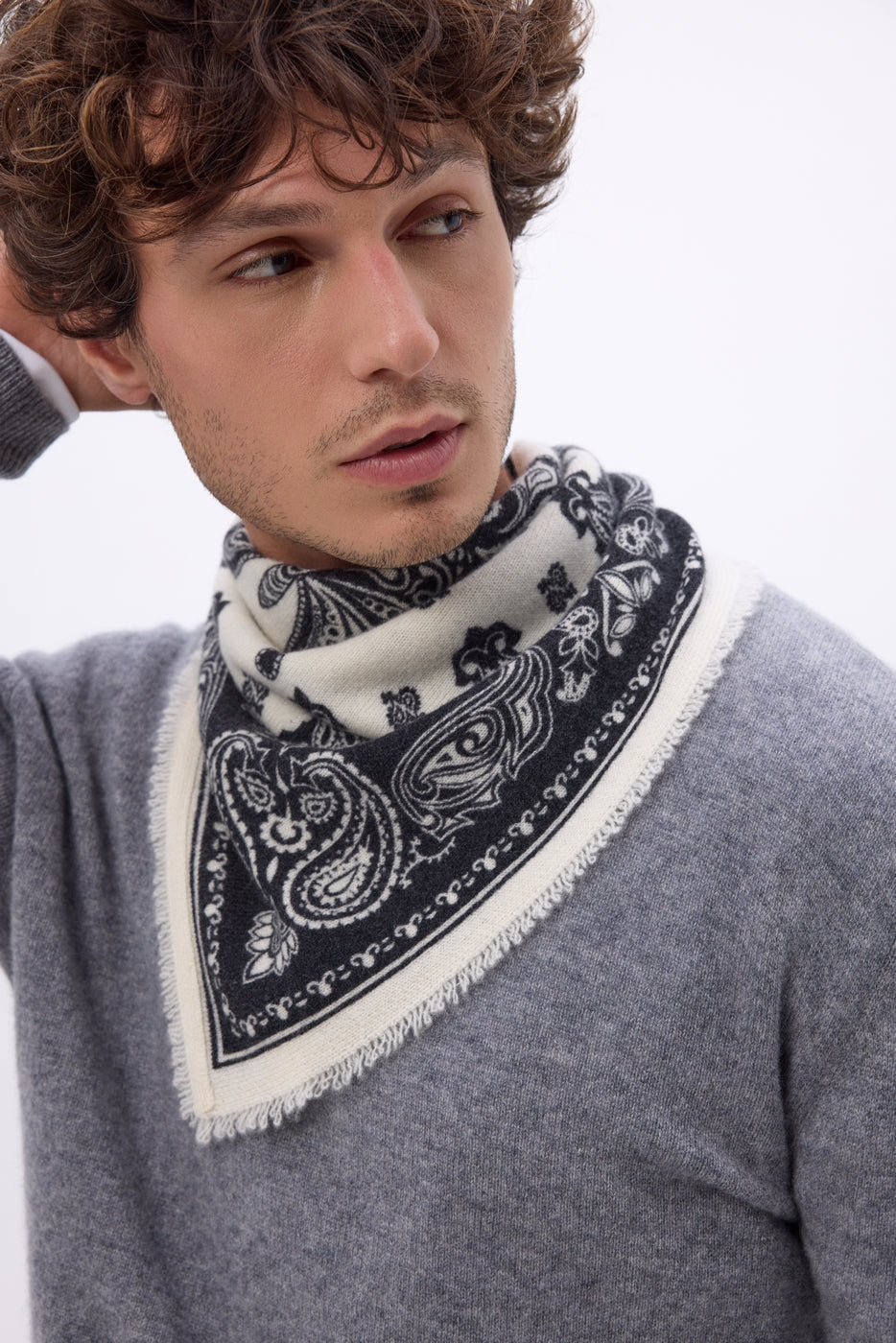 Small Butterfly Bandana - Black - Men
