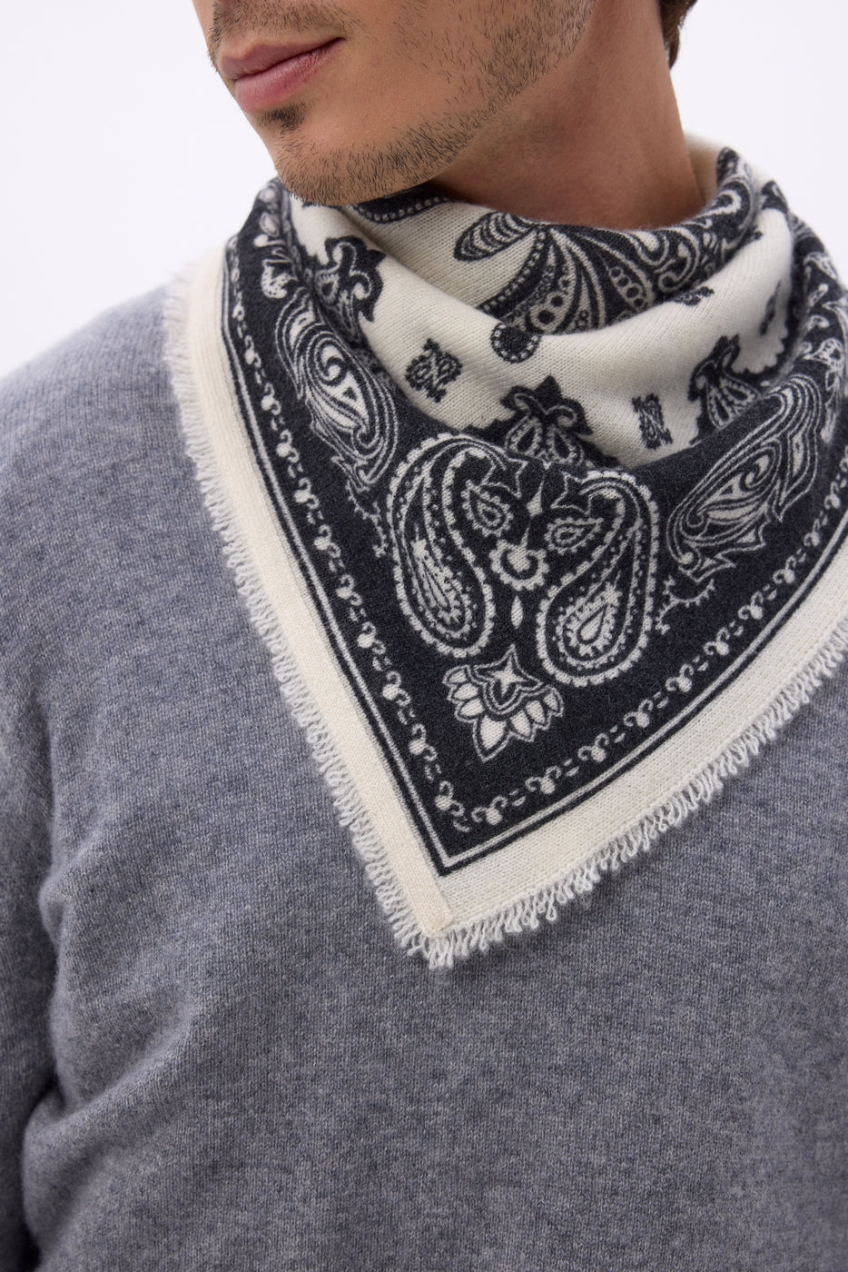 Small Butterfly Bandana - Black - Men