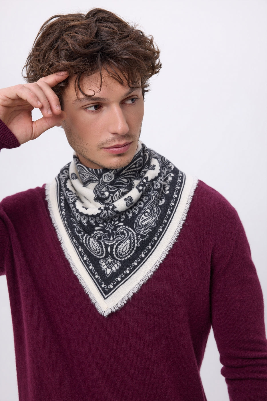 Small Butterfly Bandana - Black - Men