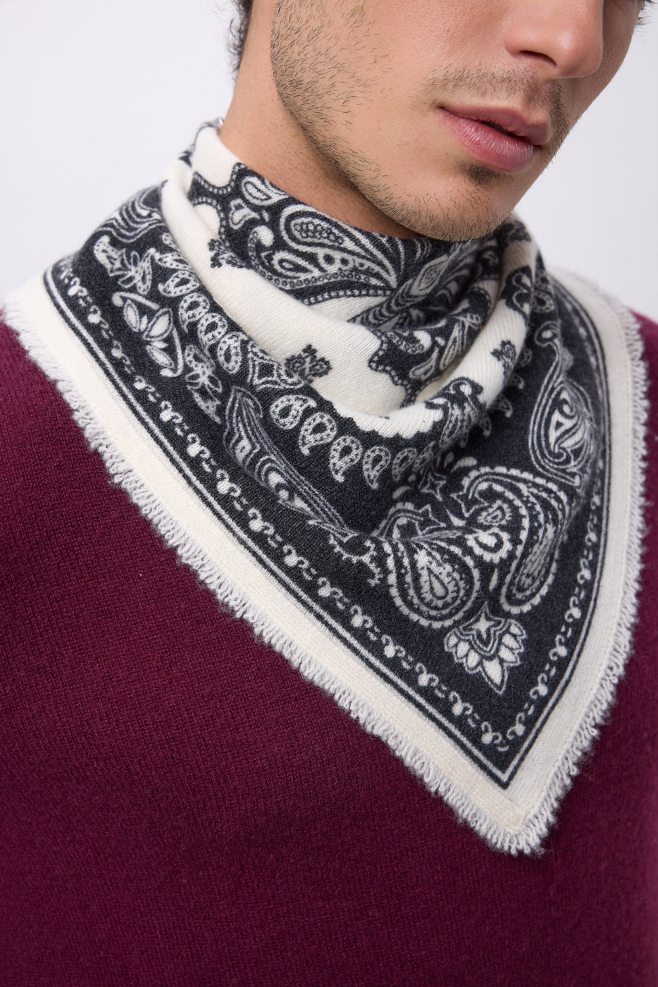 Small Butterfly Bandana - Black - Men