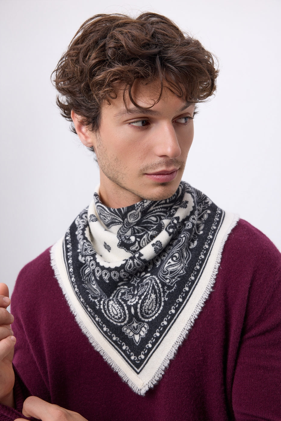 Small Butterfly Bandana - Black - Men