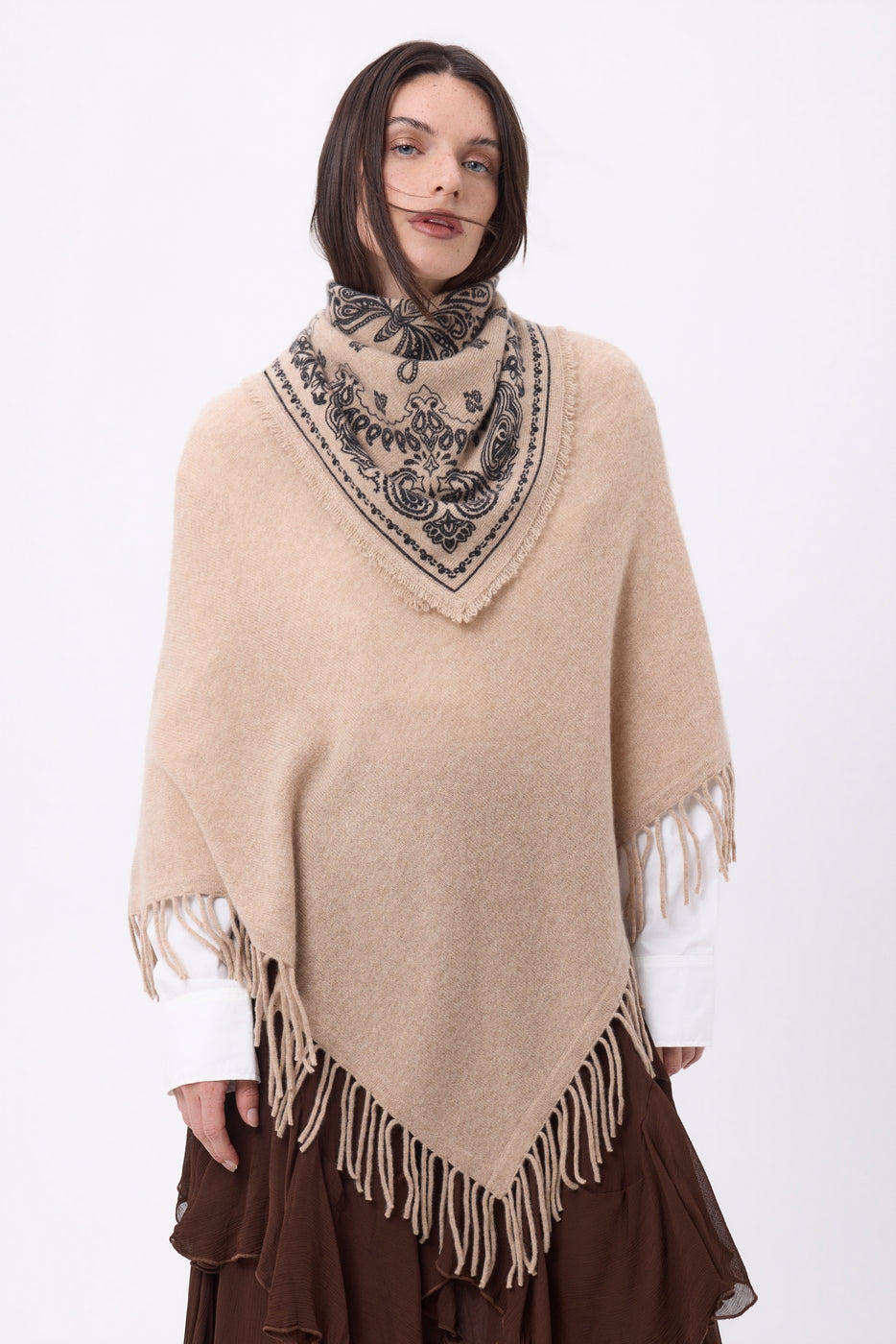 Petit Bandana Butterfly - Beige Creme - Femme