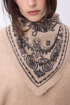 Petit Bandana Butterfly - Beige Creme - Femme