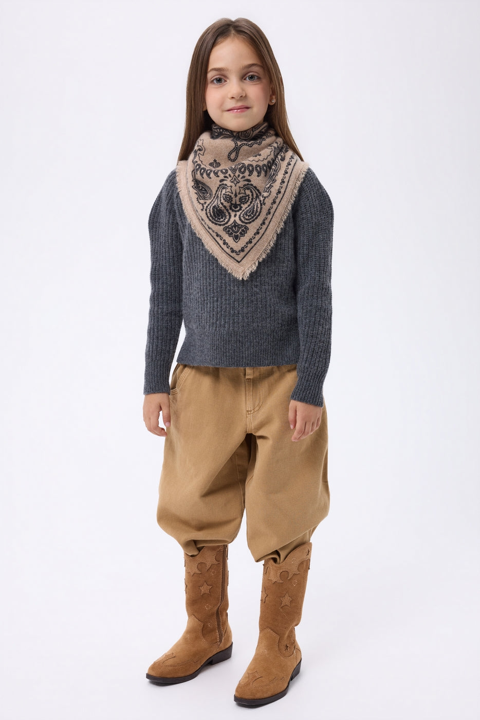 Petit Bandana Butterfly - Beige Creme - Enfant