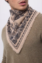 Bandana pequeño Butterfly - Beige crema - Hombre