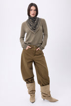 Petit Bandana Butterfly - Khaki Chine - Femme