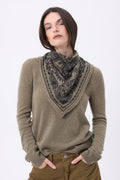 Petit Bandana Butterfly - Khaki Chine - Femme