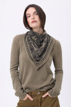Petit Bandana Butterfly - Khaki Chine - Femme