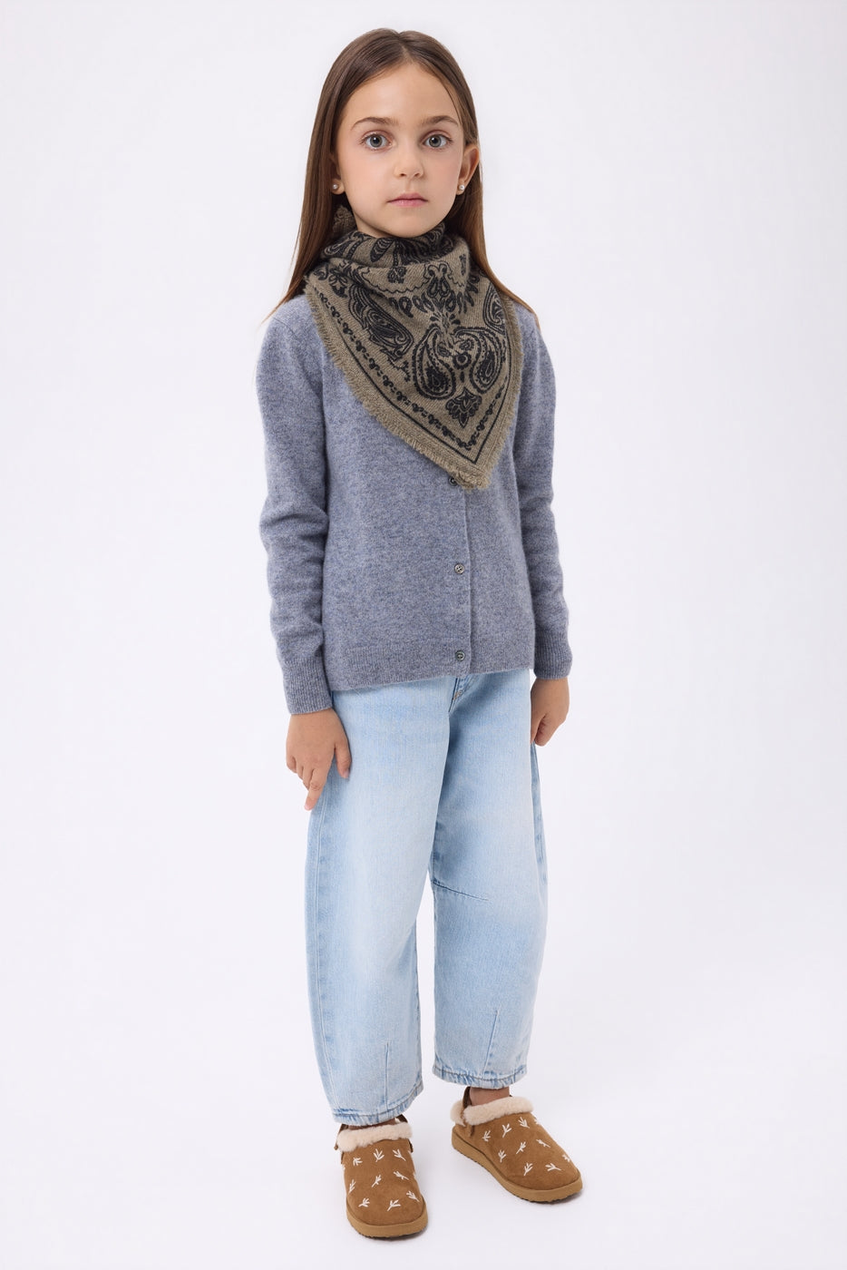 Petit Bandana Butterfly - Khaki Chine - Enfant