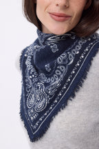 Bandana pequeño Butterfly - Azul marino - Mujer