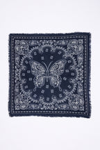 Bandana pequeño Butterfly - Azul marino - Mujer