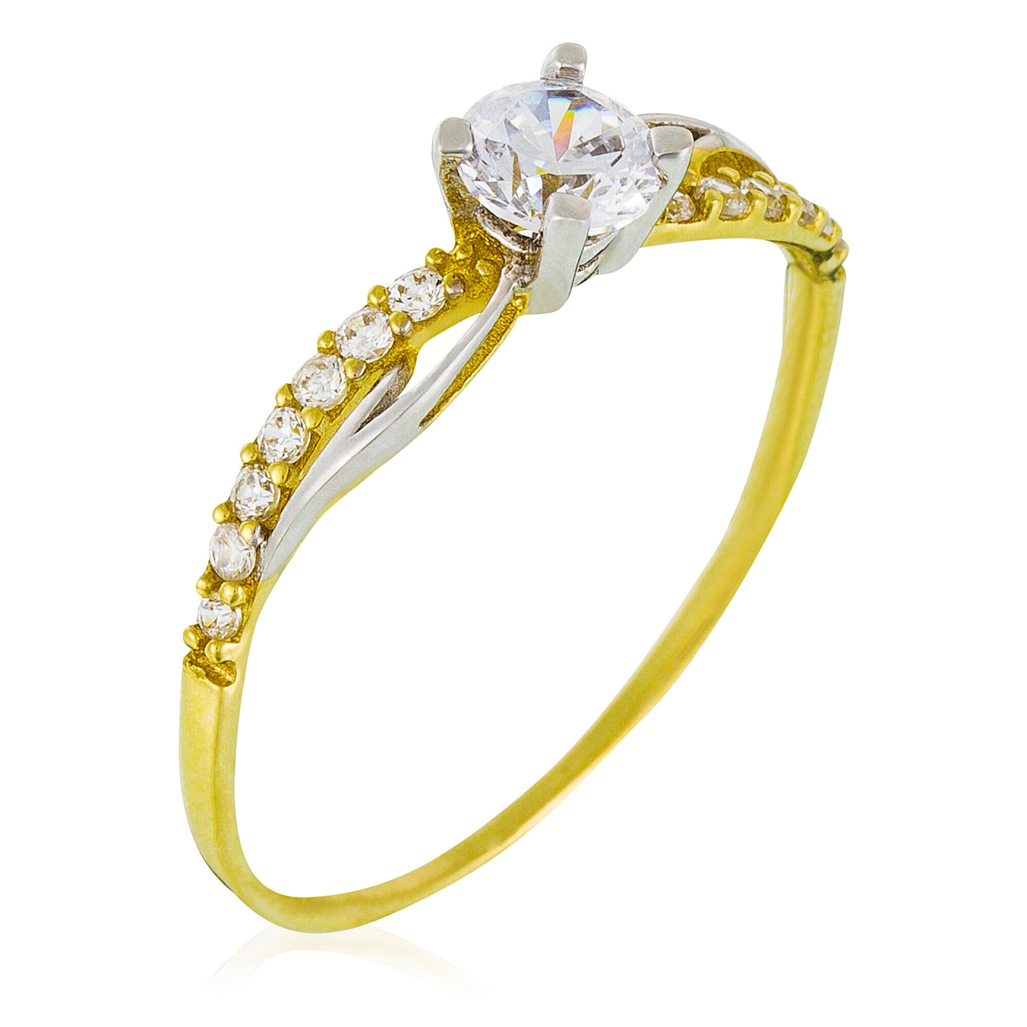 Anillo “Coup De Foudre” Oro Bicolor 375/1000