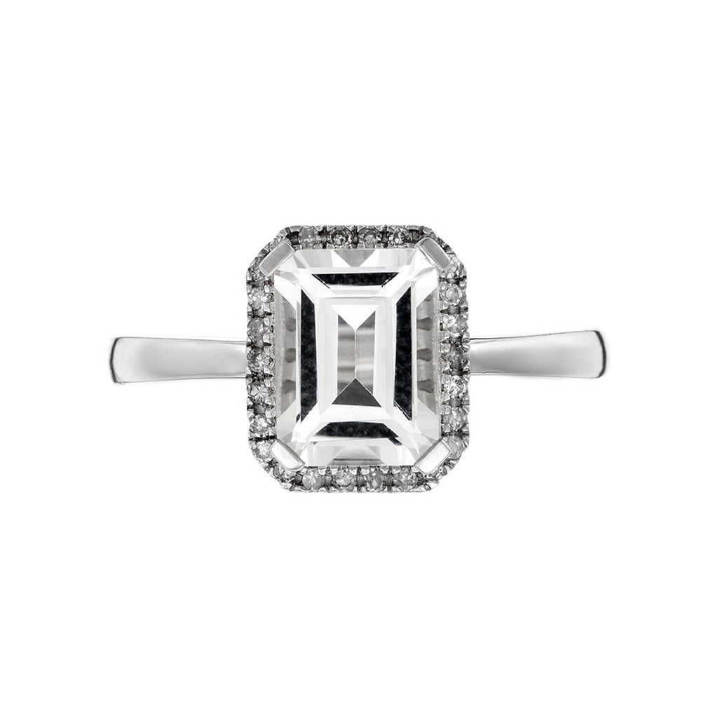 Bague "Maestromantique" D0,08/26 & Tb 2,02/1 - Or Blanc 375/1000