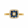 Bague "Volga" D0,03/8 & Saphir 0,58/8