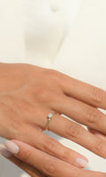 Anillo de diamantes "Akna" 0.11/11 - Oro amarillo 375/1000