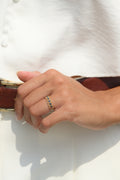 Anillo "Pianosa" Zafiro 0.38/6 - Oro amarillo 375/1000