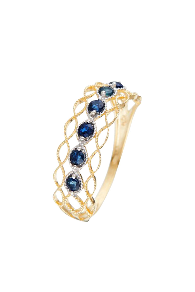 Bague "Pianosa" Saphir 0,38/6