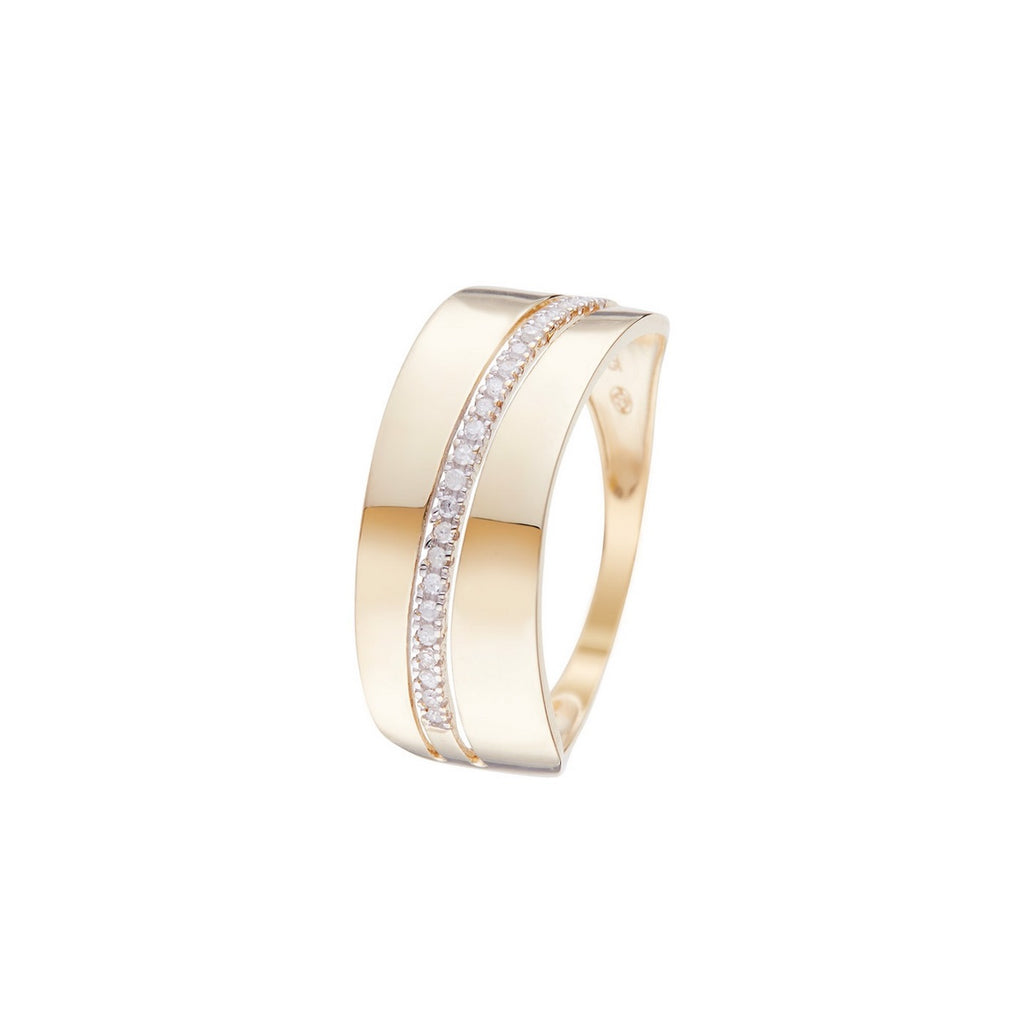 "Madison" Diamond Ring 0.10/23 - Yellow Gold 375/1000