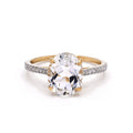"Héra" Ring D0.313/18 & White Topaz 0.90/1
