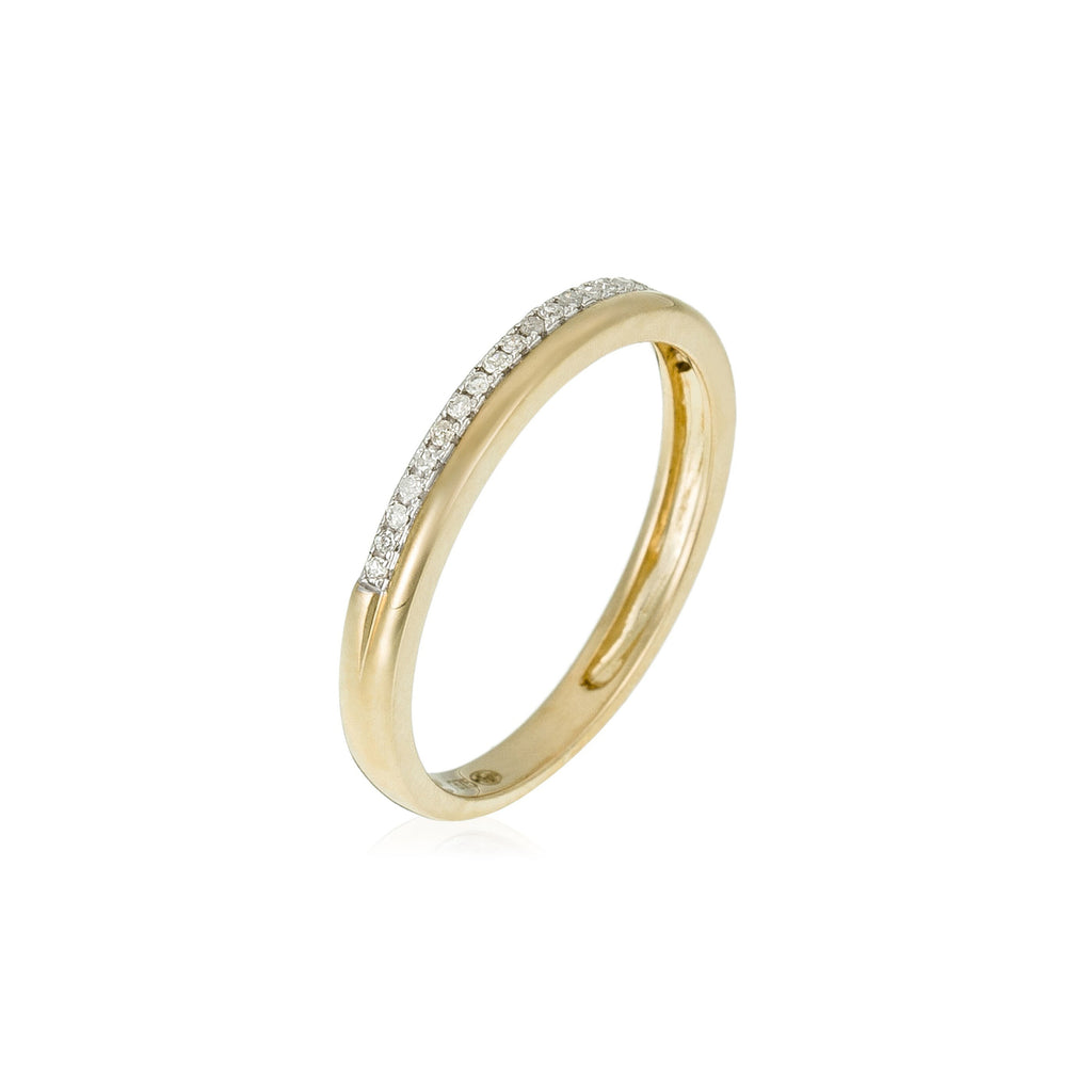Bague "Suprême" Diamants 0,07/23 - Or Jaune 375/1000