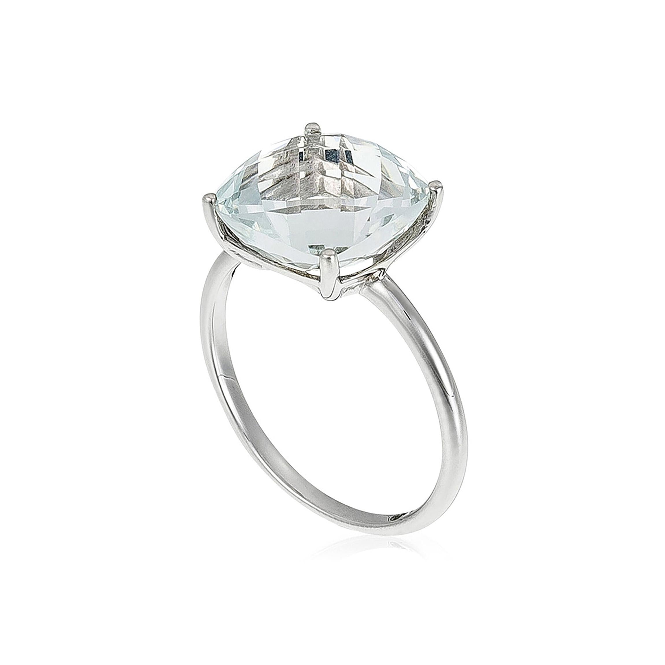 Bague "Amathia" Topaze Blanche 5,5/1