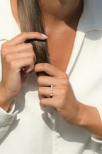 Anillo De Perlas "Crown" 4Mm*5 Y 0.040 Diamantes - Oro Amarillo 375/1000